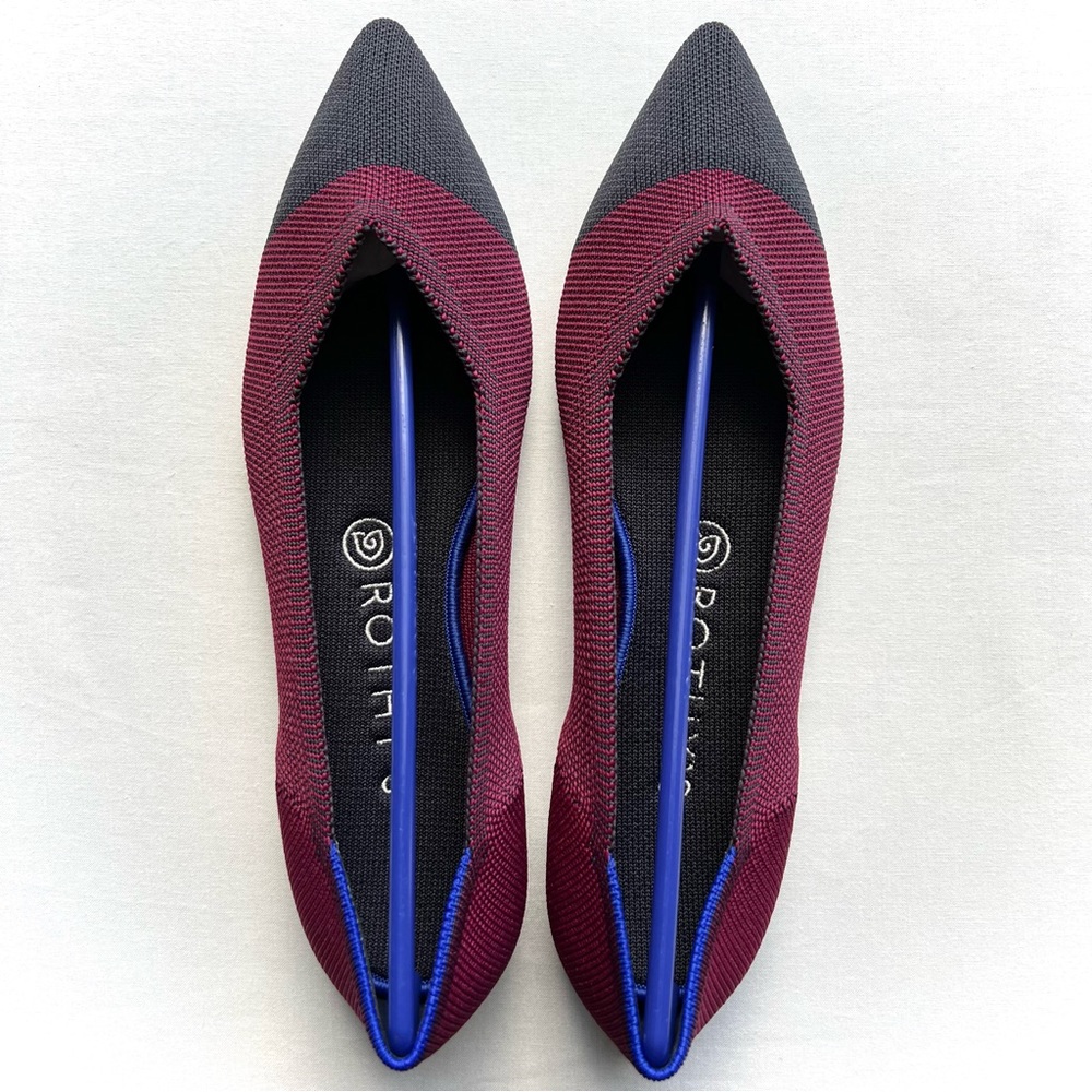 ROTHY’S: “The Point” Crimson Cap Toe Size 9 NIB